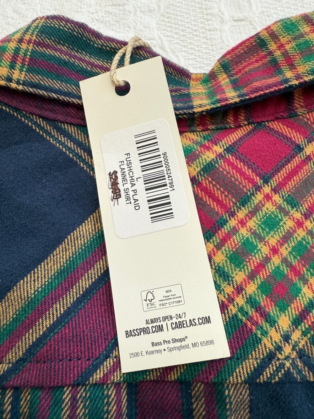 NWT Natural Reflections Flannel Shirt Women’s Size Large 100% Cotton - Picture 4 of 5